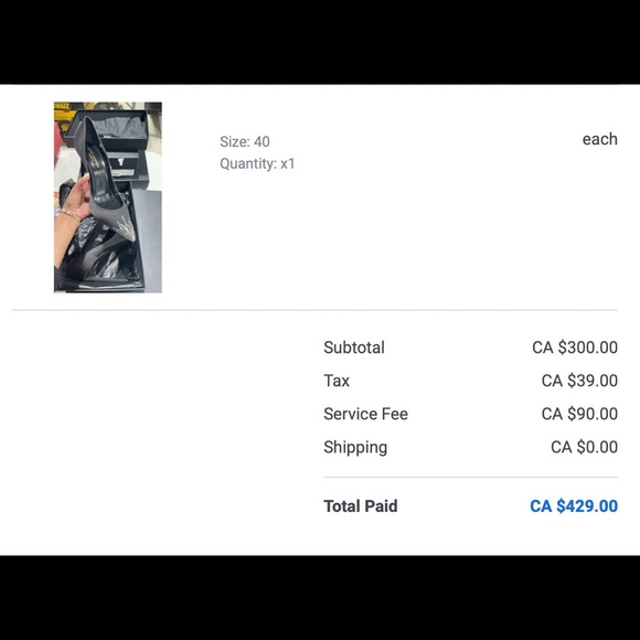 *SOLD* Gorgeous never worn Saint Laurent Black Heels with Crystal Toe. - Picture 3 of 13